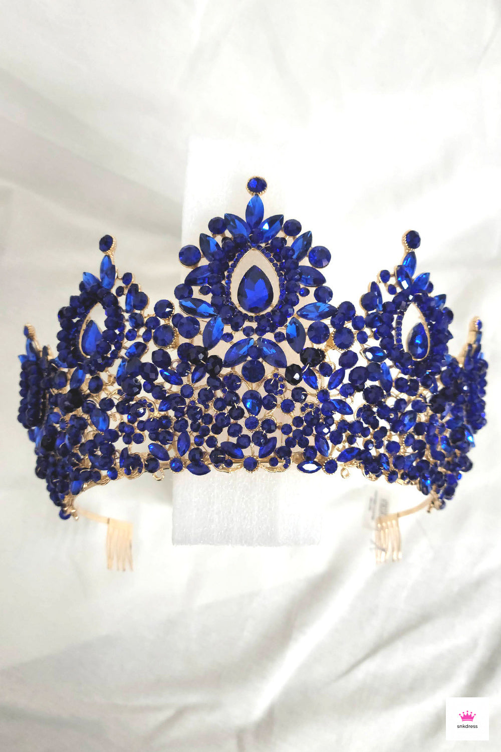 Doubleheart HT962 GOLD/royal tiara crown www.snkdress.com