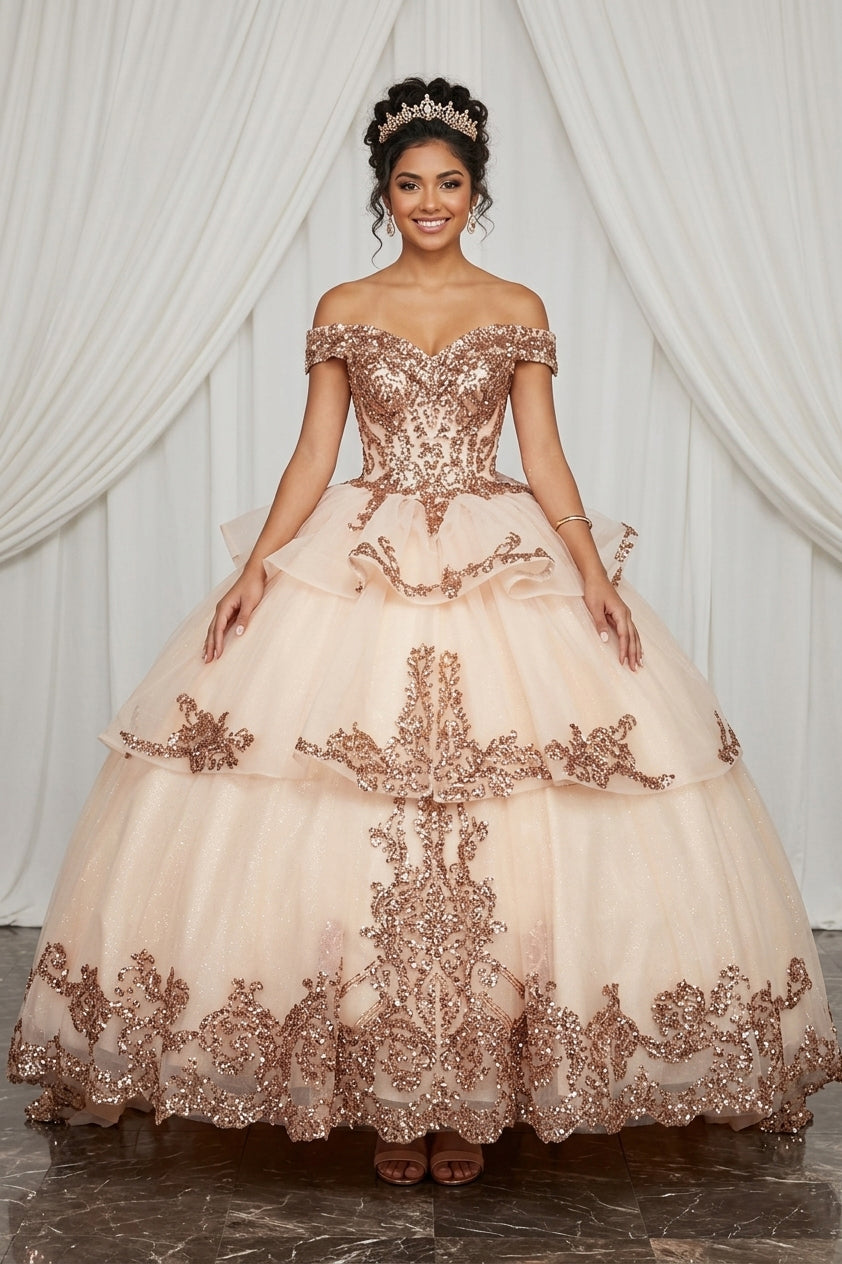 Off The Shoulder Quinceanera Dress by Chic 3063300