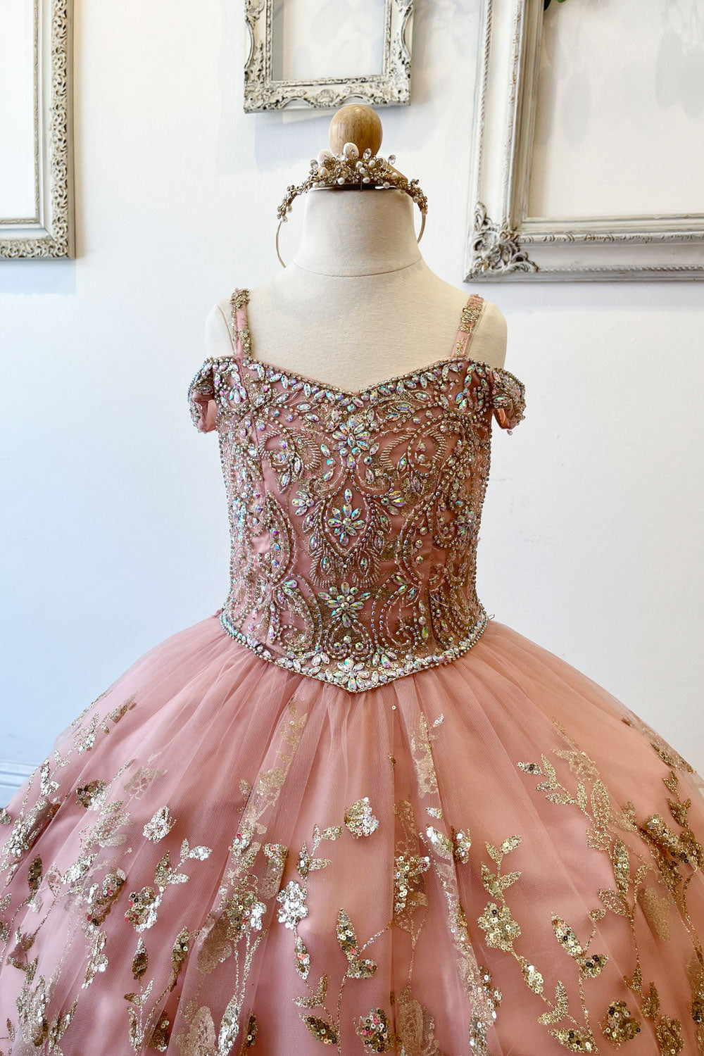 Mini Quince Dress by Bella Princess Couture PK1041162 Rose Gold/Gd / 3