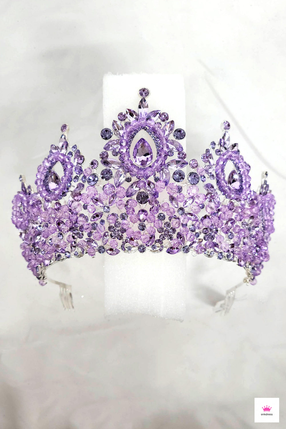 Doubleheart HT96230 Silver/royal tiara crown www.snkdress.com
