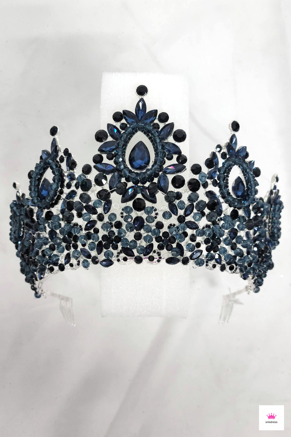 Doubleheart HT962 Silver/royal tiara crown www.snkdress.com