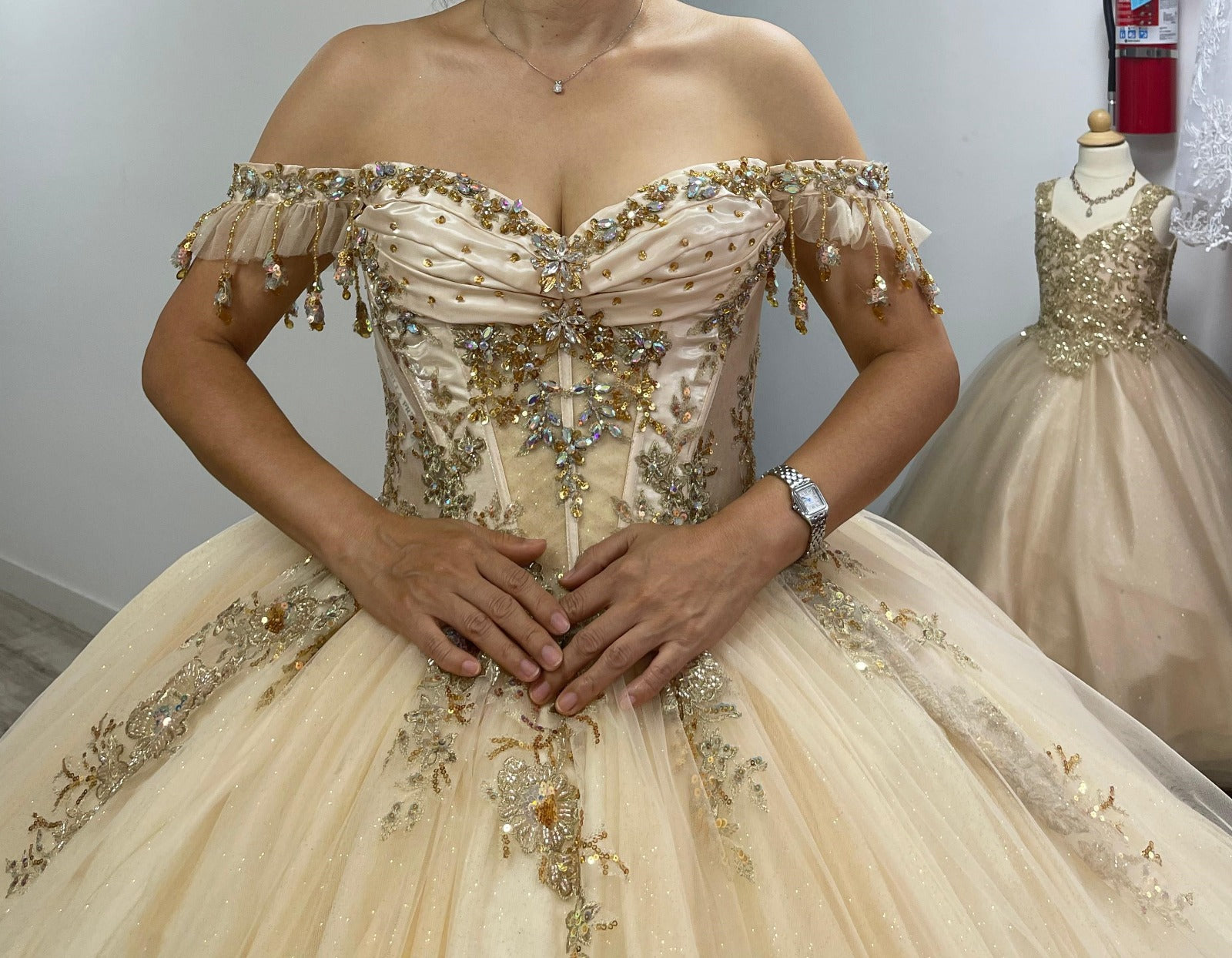 Off-Shoulder Quince Ball Gown by Couture PQ1108367