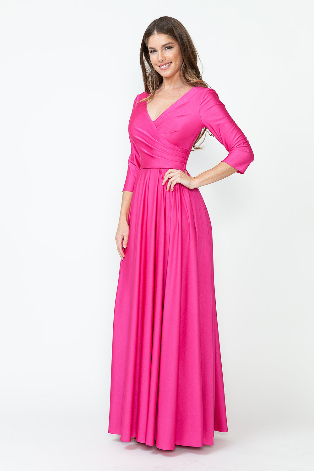 3/4 Sleeve  Flare Dress by Lenovia 5243