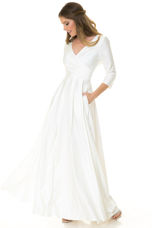 3/4 Sleeve Flare Dress by Lenovia 5243W