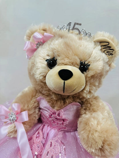 Teddy bear Quincenera Doll 160