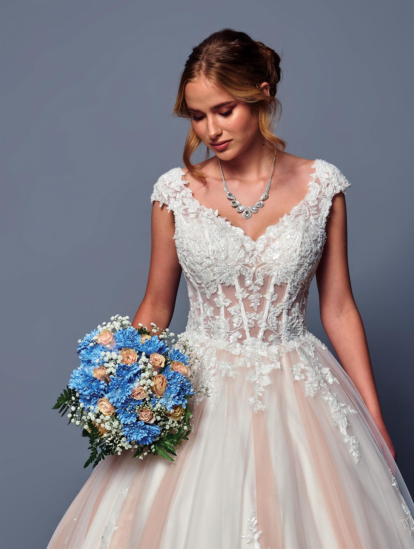 Wide Wedding Gown by Bridal 49076