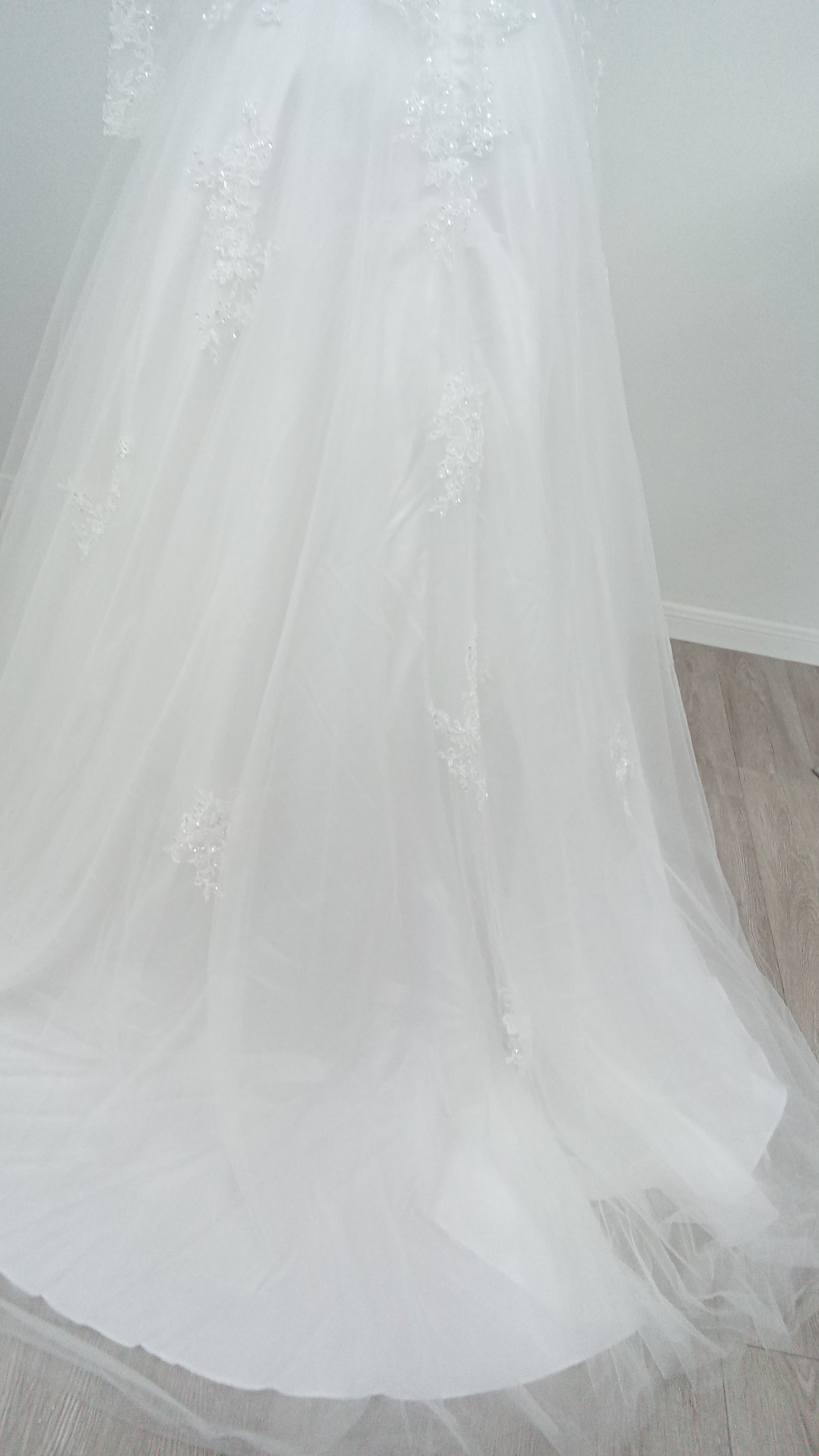 Lace Long Sleeve Wedding Gown by Wedding Collection 7881196L