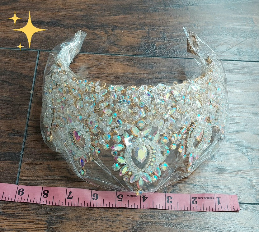 Tiara Crown by Double Heart HT96230G