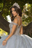 Platinum Sweetheart Quinceañera Gown  by Bella Princess Couture PQ1077