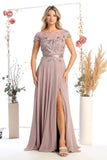 Lace Cap Sleeve Formal Gown by Cindy Collection 50455