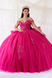 3D Butterfly Off-Shoulder Quinceañera Gown  USA Scl-30034