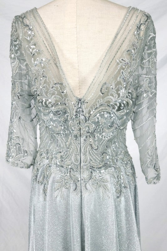 Embroidered Sequin Pocket Dress by Chicas Dress J15273