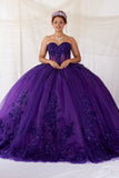 Strapless Glitter Tulle Ball Gown by SNKDRESS CC -30044348