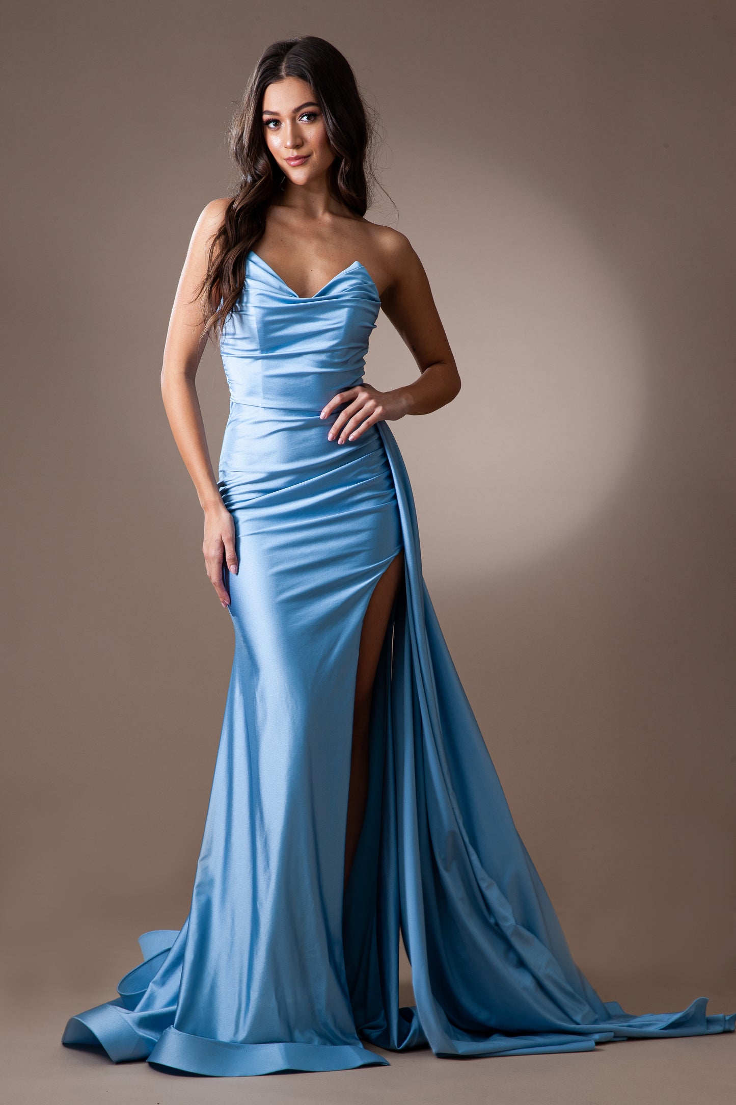 Strapless  Fit & Flare Dresses By Amelia Couture 3013