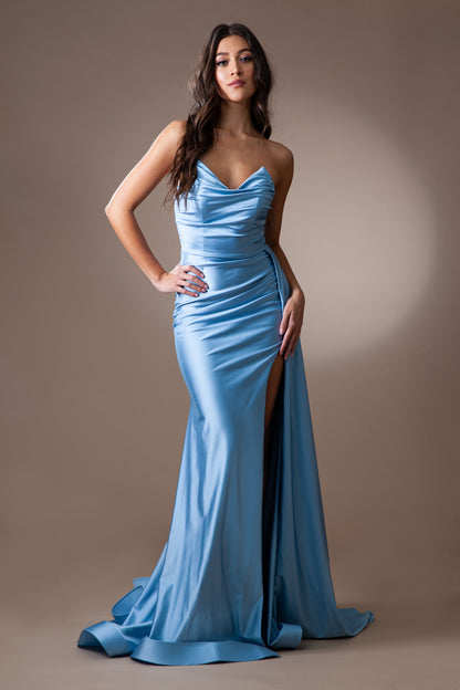 Strapless  Fit & Flare Dresses By Amelia Couture 3013