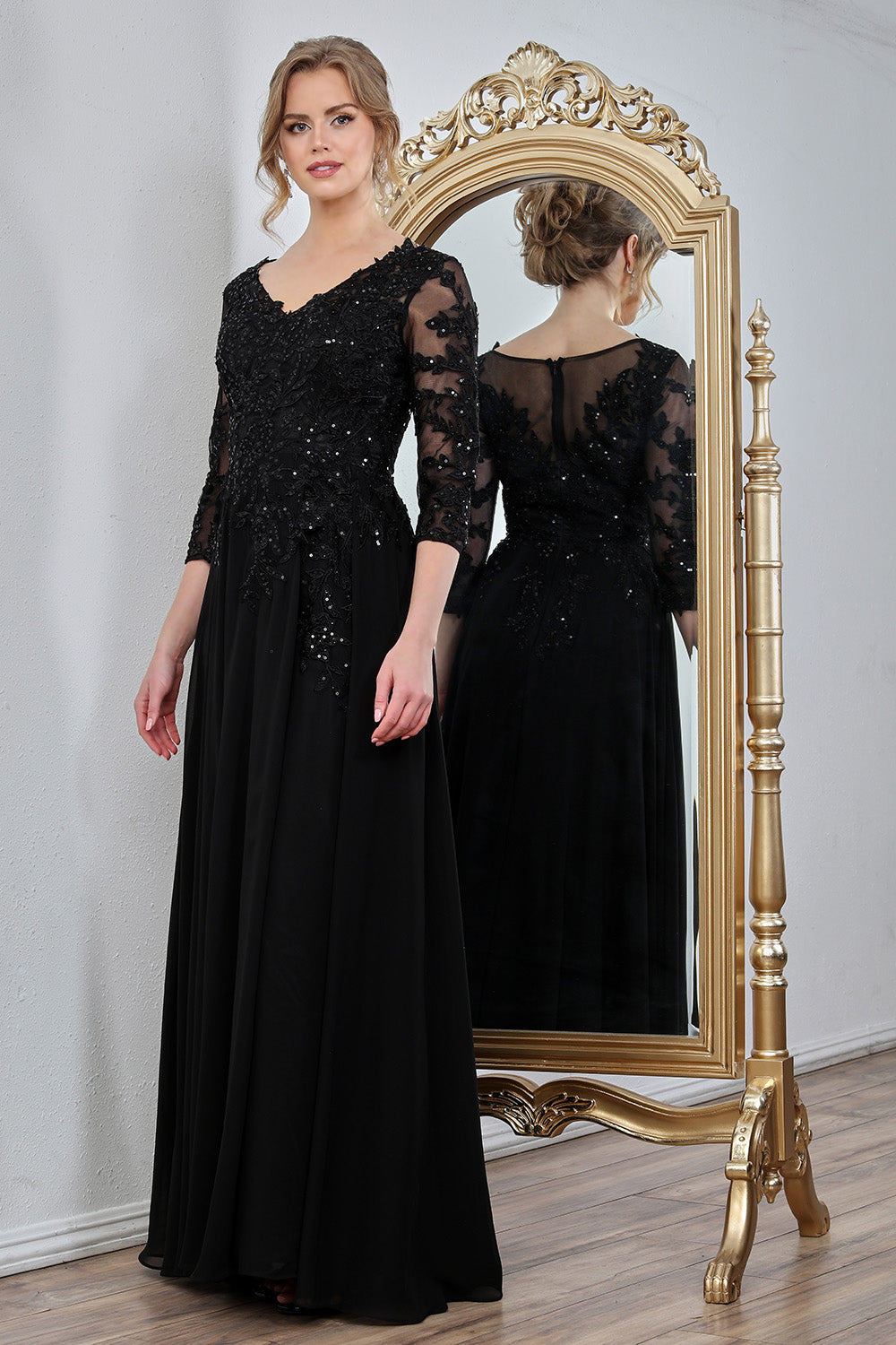 Refined plus size formal gown by AdoraUS 3247