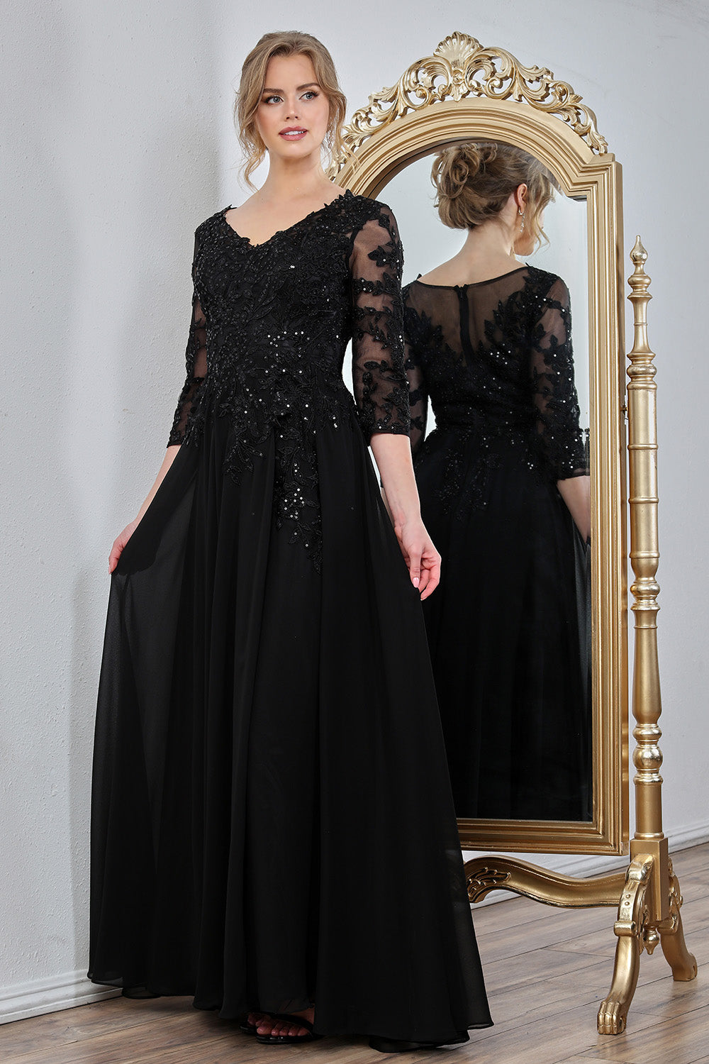 Refined plus size formal gown by AdoraUS 3247