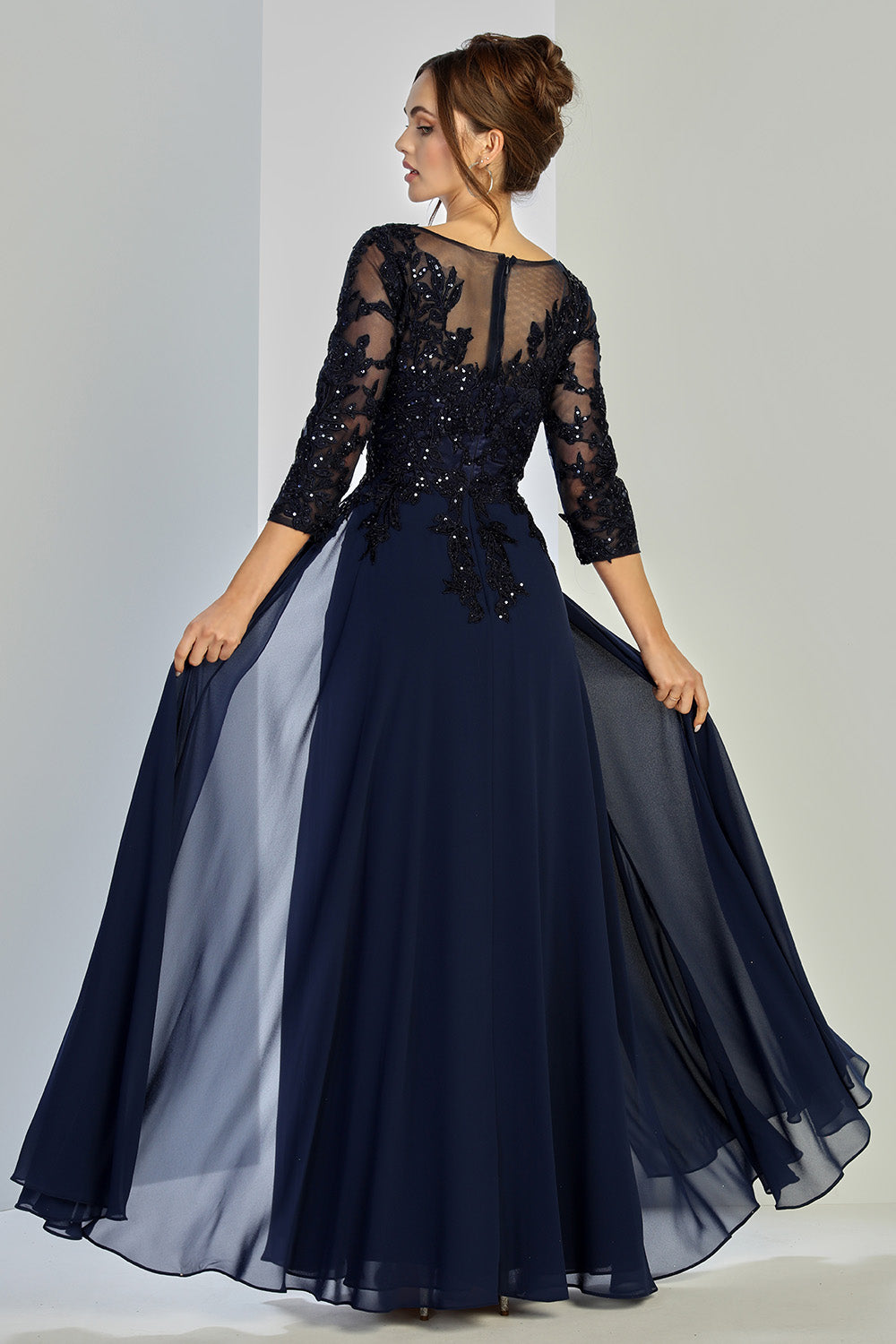 Refined plus size formal gown by AdoraUS 3247