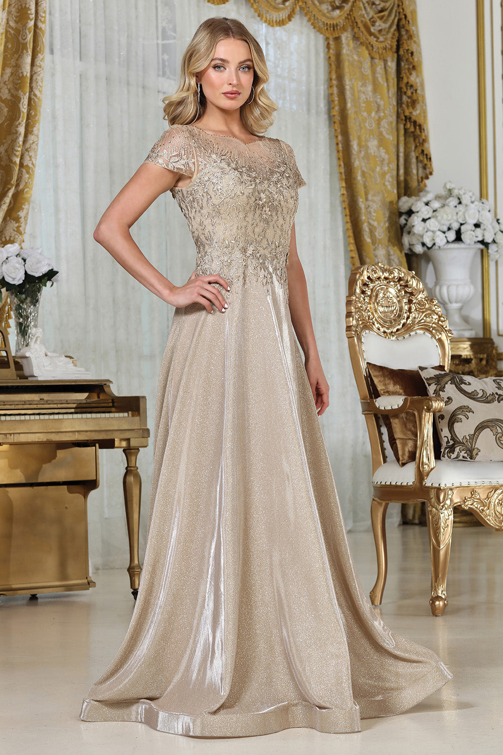 Plus size gown by Adora Design, style 3316 — www.snkdress.com