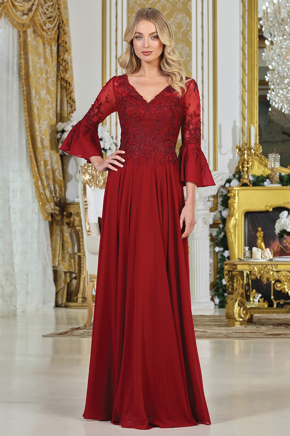 Refined plus size formal gown by AdoraUS 331748