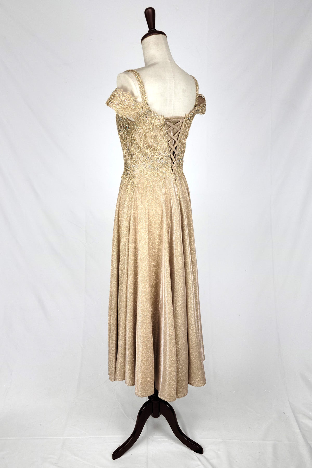 Off-Shoulder Embroidered Evening Dress by Chica J04969