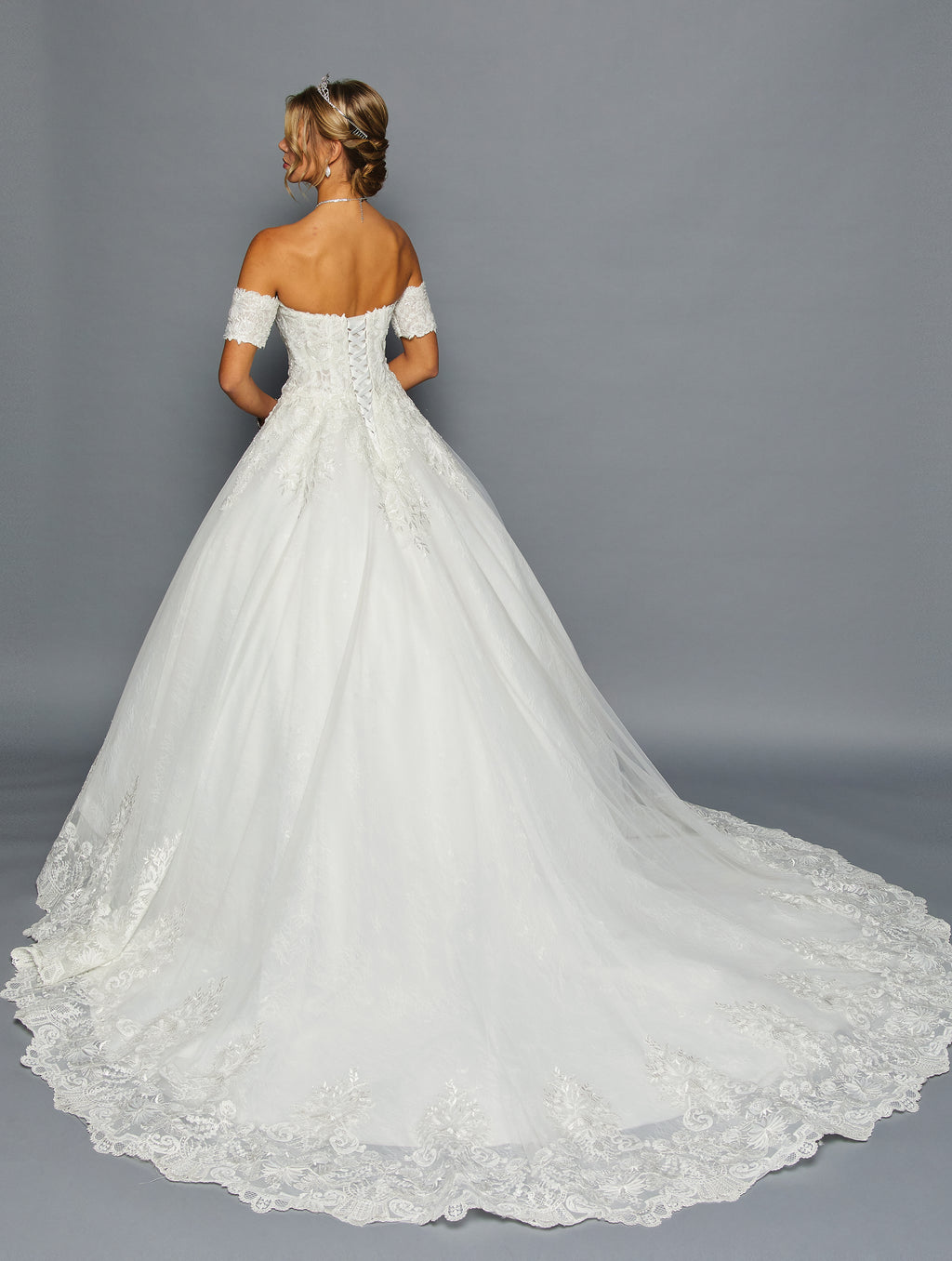 Off-Shoulder Sweetheart Ball Gown Gown by Bridal 46294
