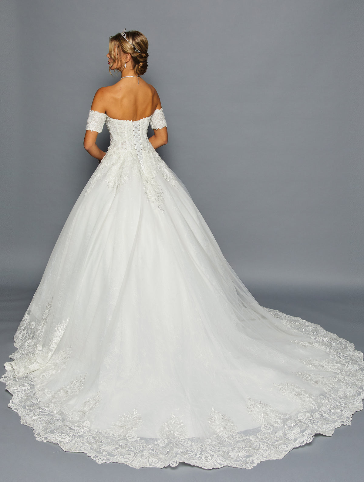 Off-Shoulder Sweetheart Ball Gown Gown by Bridal 46294
