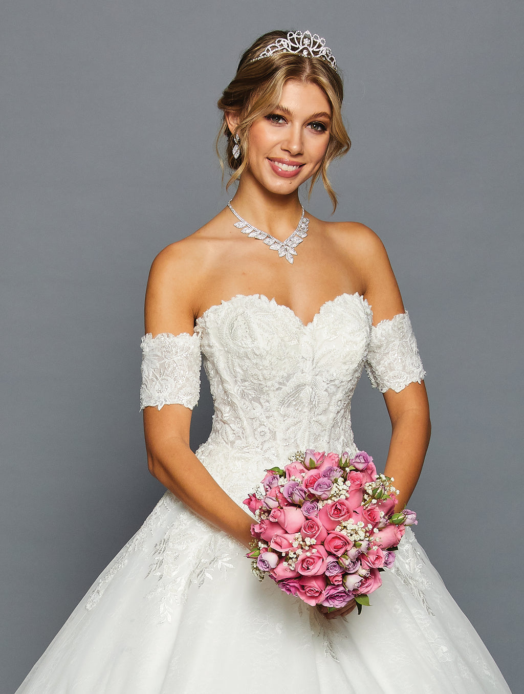 Off-Shoulder Sweetheart Ball Gown Gown by Bridal 46294