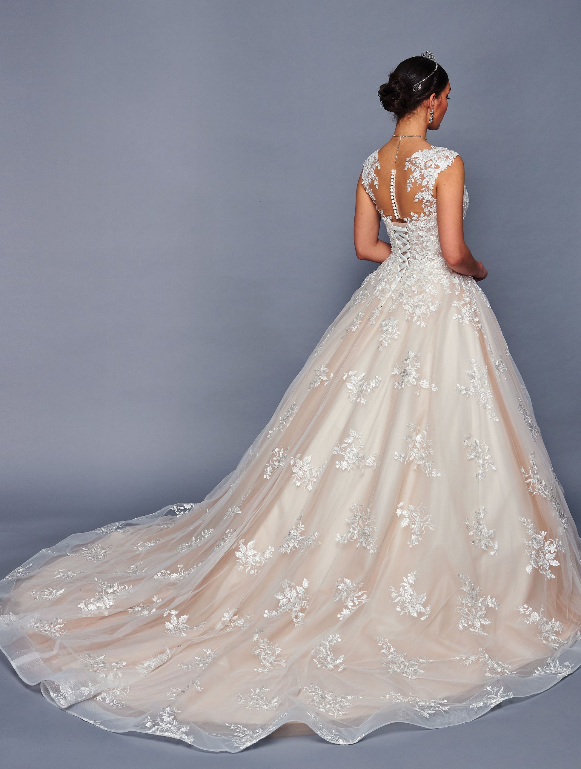 Cap Sleeve Wedding Dress by Bridal 48060