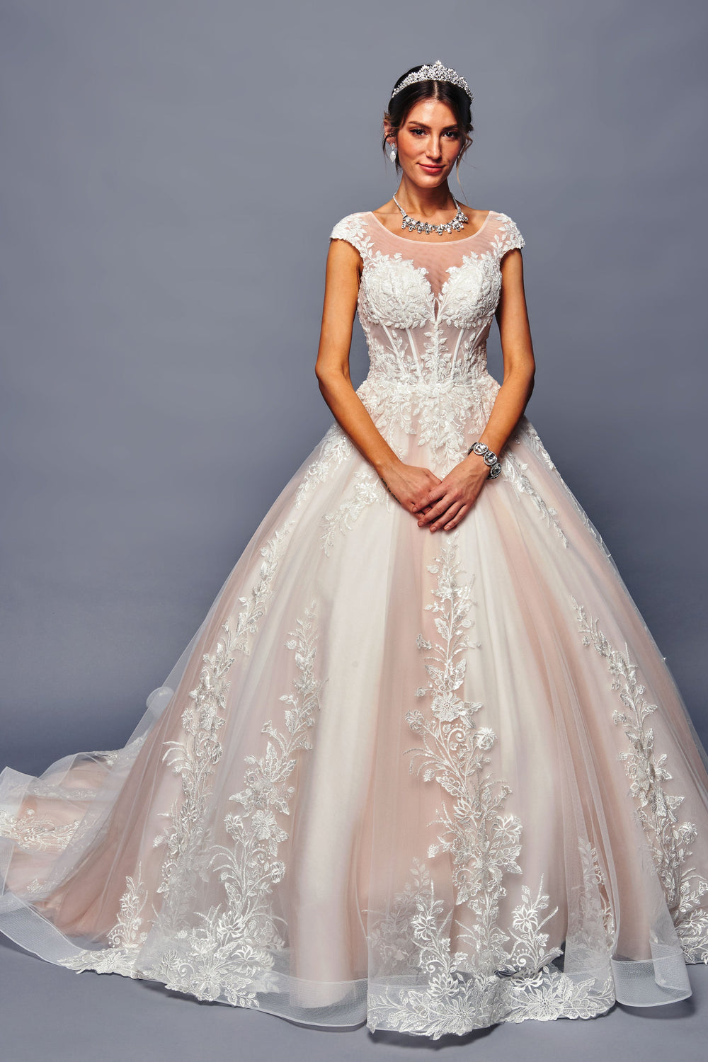 www.snkdress.com DeKlaire Bridal Style 484 wedding gown