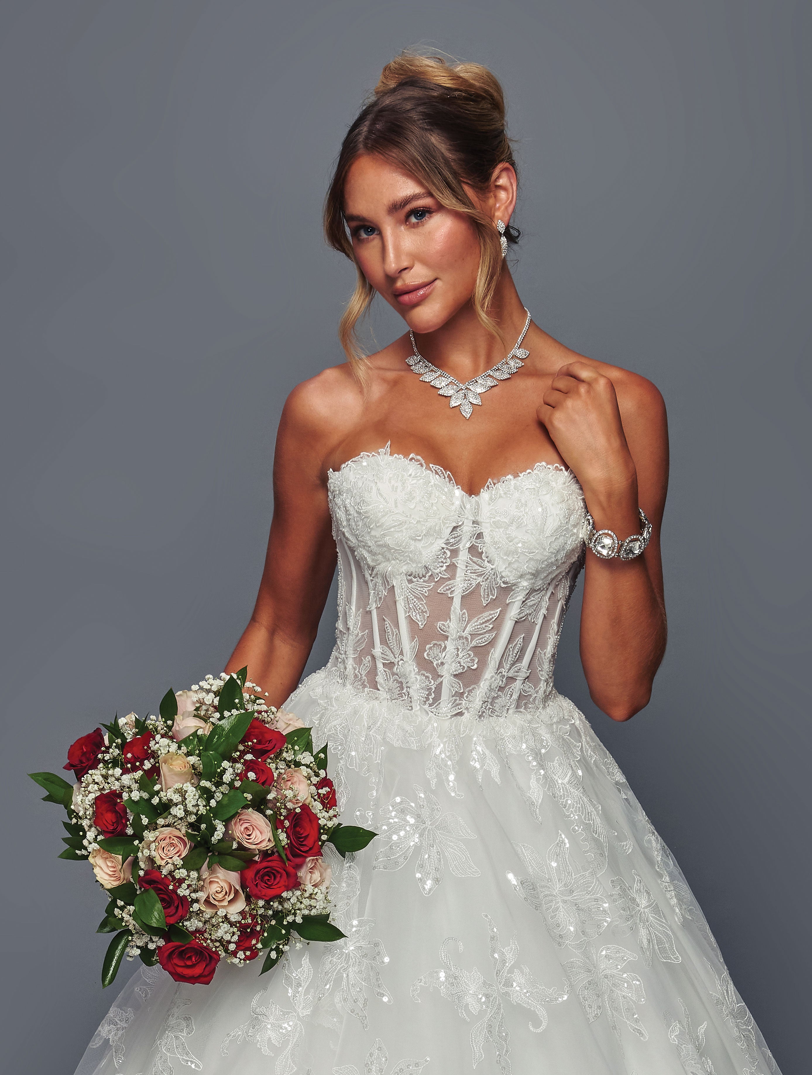 Strapless Wedding Gown by Bridal 49488