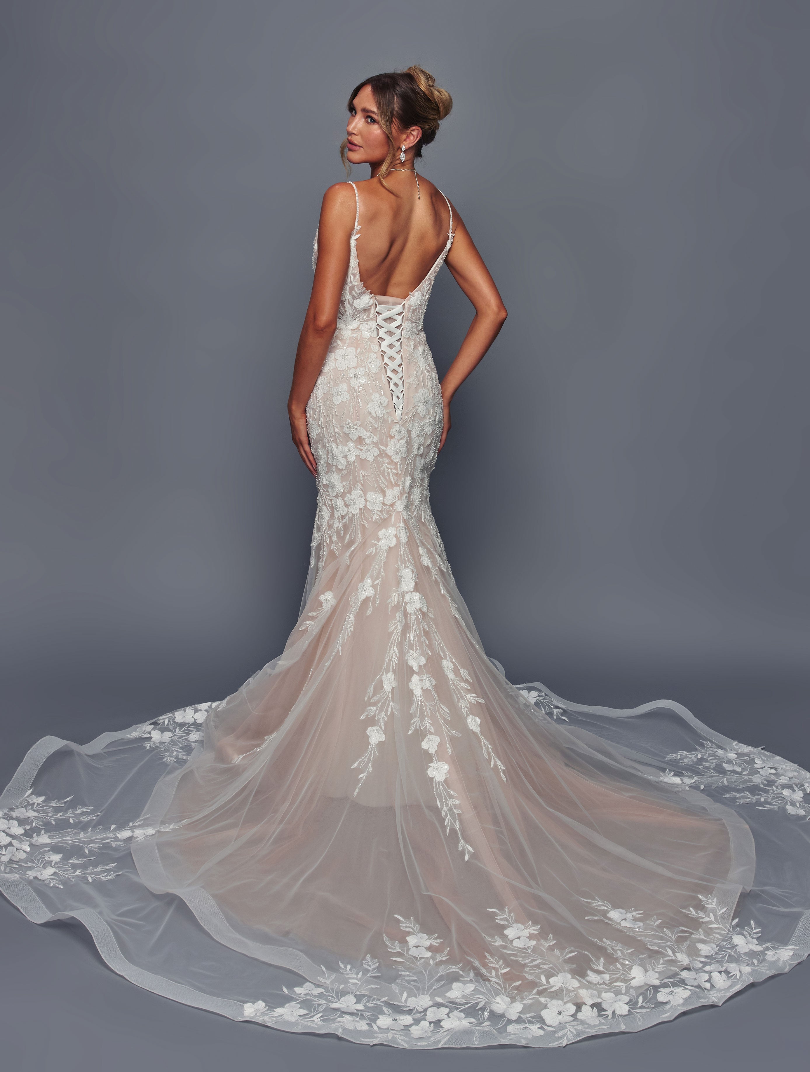 Spagetti Wedding Gown by Bridal 49871