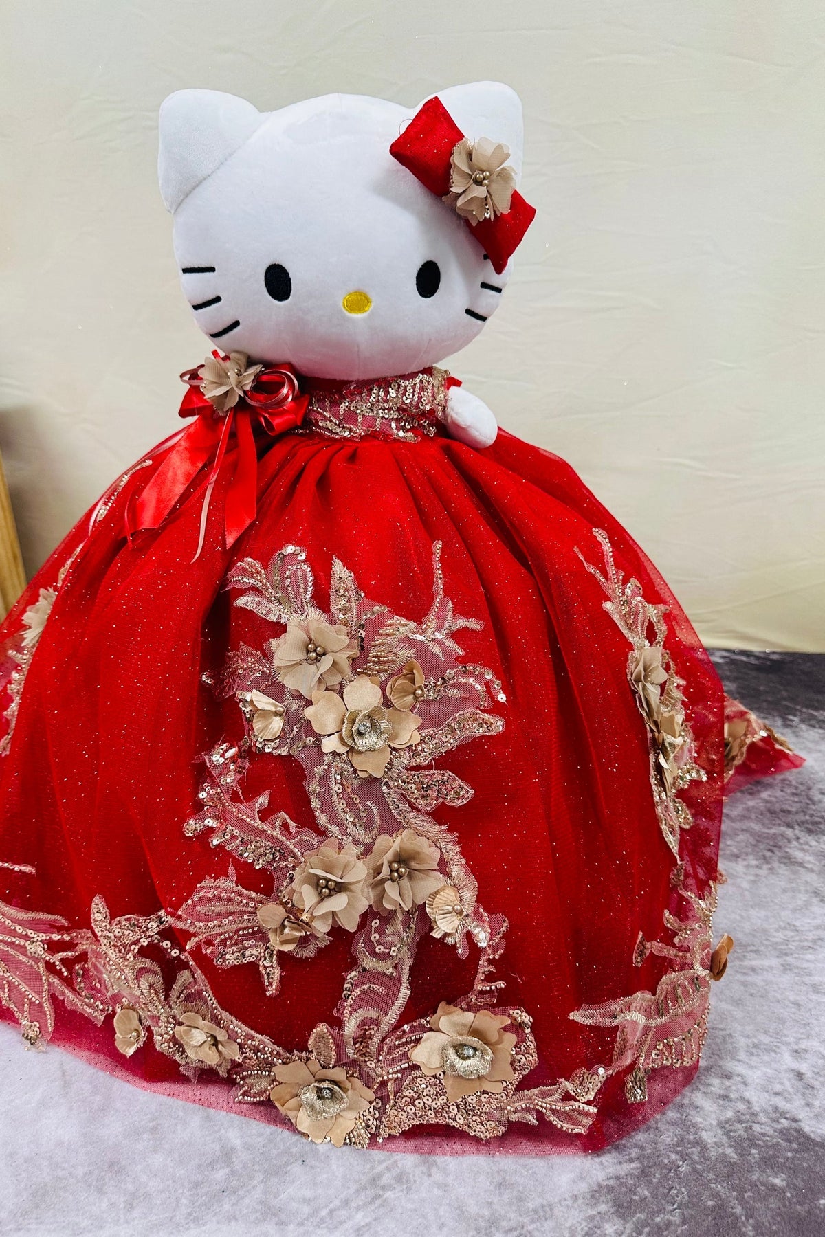 Hello Kitty Quincenera Doll Red ,snkdress,wwwsnkdress.com
