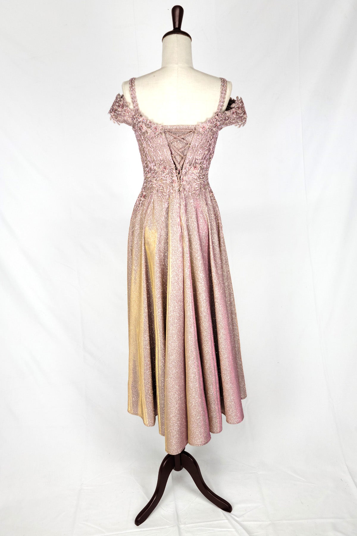 Off-Shoulder Embroidered Evening Dress by Chica J04969