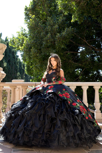 Embroidered Tulle Charro  Quinceañera by Bella Princess Couture PQ1083