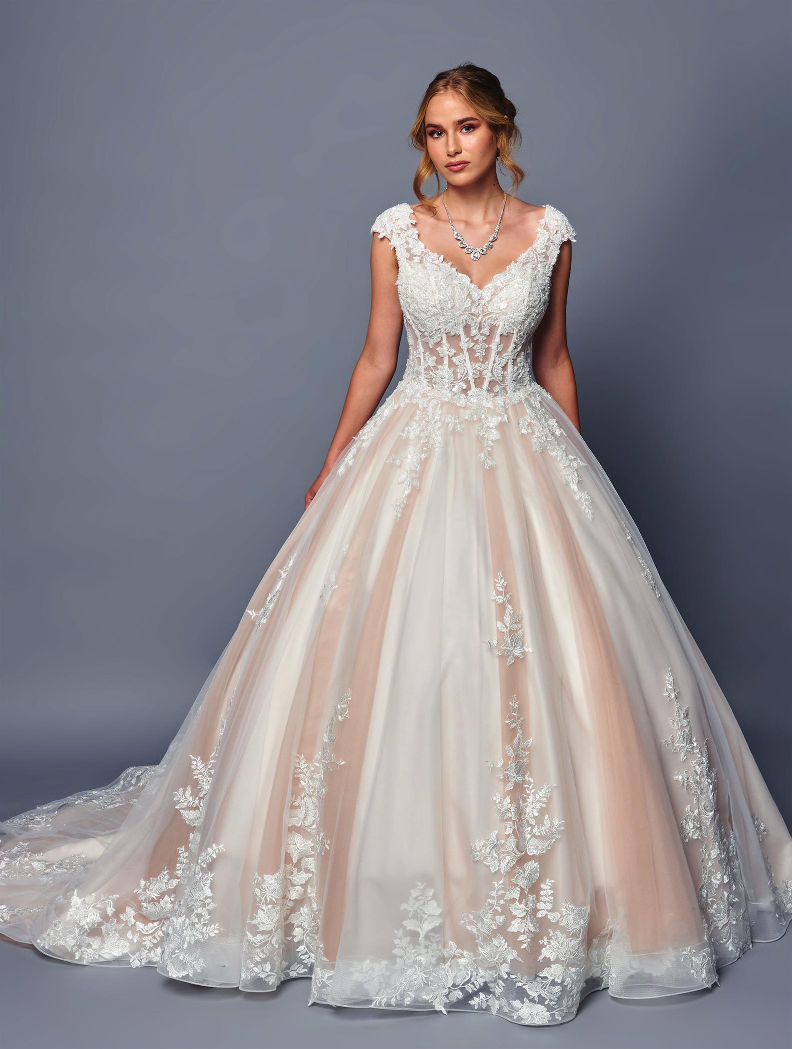 Wide Wedding Gown by Bridal 49076
