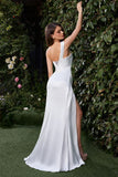 Strapless Pleated Tulle Ball Gown in Off White by Divine 7448W