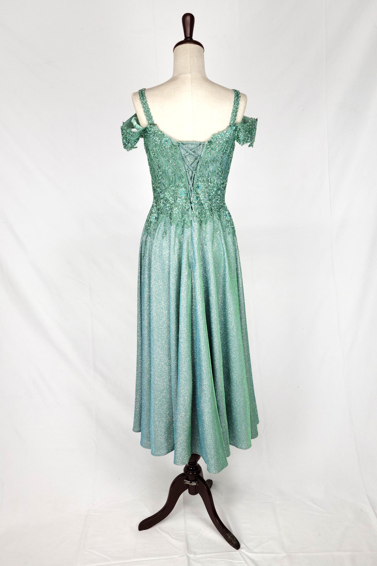 Off-Shoulder Embroidered Evening Dress by Chica J04969