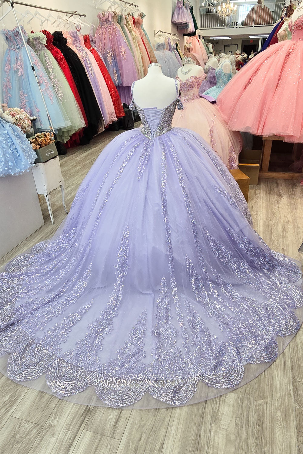 Platinum Sweetheart Quinceañera Gown  by Bella Princess Couture PQ1077