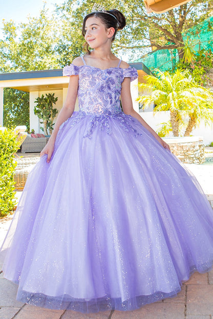 Girl Off Shoulder Mini Quince by Cinderella Couture 8062