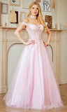 ball gown dress by amelia couture style 8064 Pink | www.snkdress.com