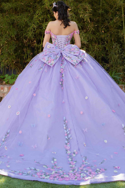 Multicolor Embroidery Quinceanera Dress by Cinderella Couture 8260J