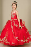 Embroidered Ball Gown by Cinderella Couture 8575 Sage/gd | www.snkdress.com