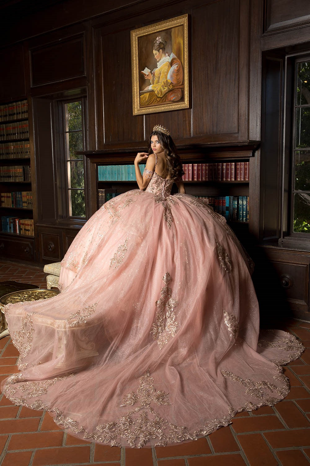 Off Shoulder Fringe Ruffle Skirt Dress by Bella Princess PQ1059