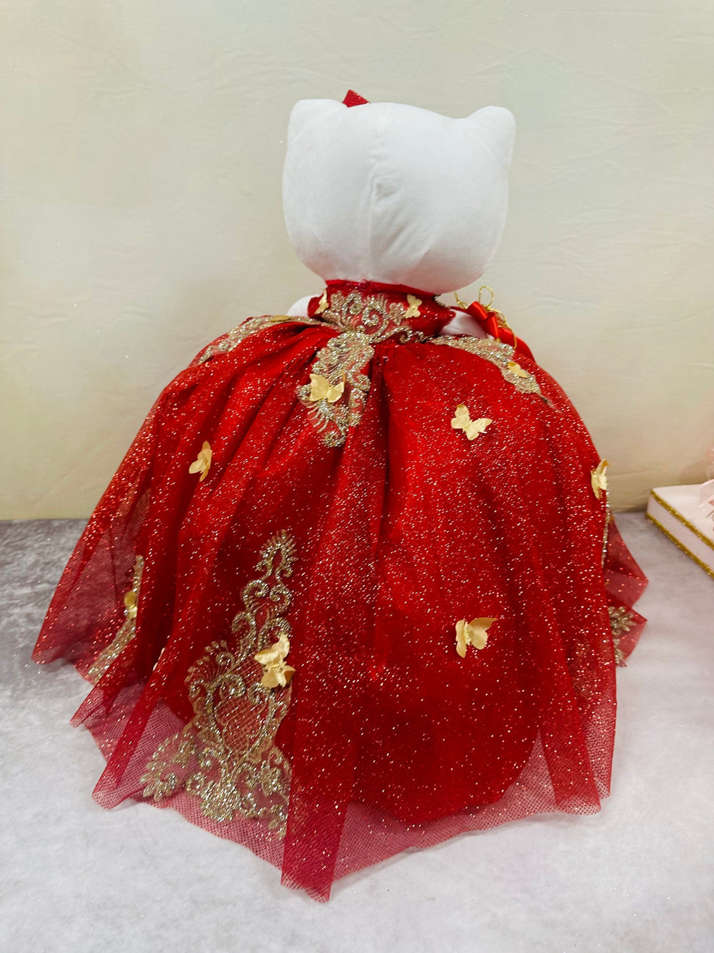Hello Kitty Quincenera Doll red/gold ,snkdress,wwwsnkdress.com