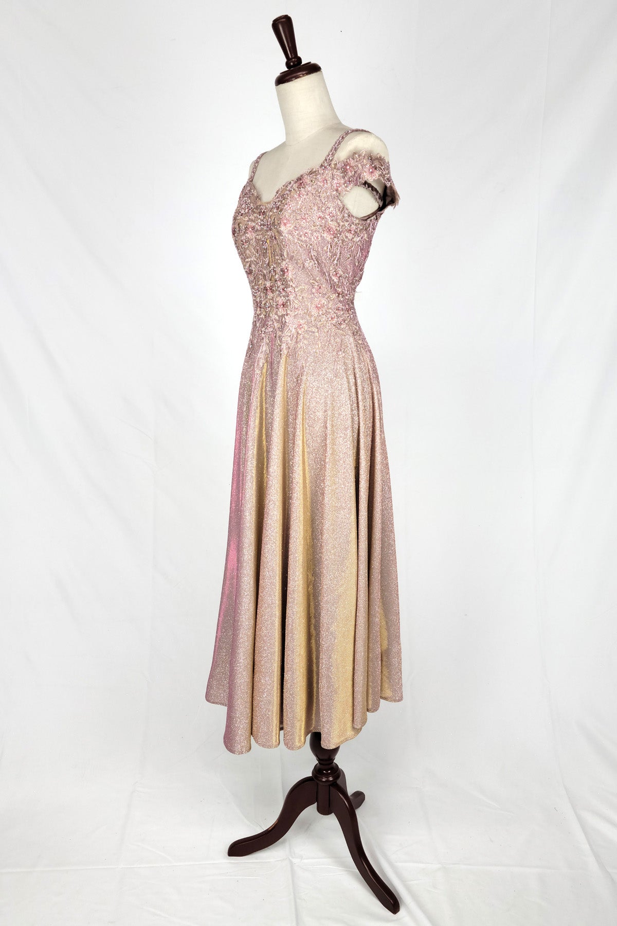 Off-Shoulder Embroidered Evening Dress by Chica J04969