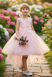 Tulle Kids Dress by Cinderella Couture 9038 Taupe | www.snkdress.com
