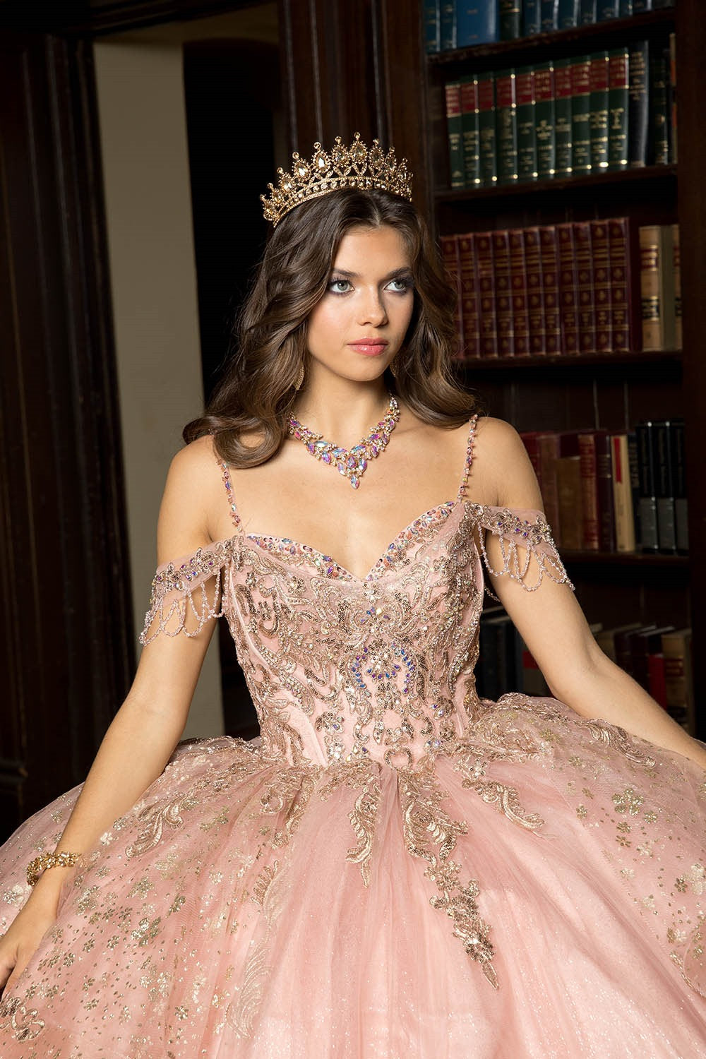 Off Shoulder Fringe Ruffle Skirt Dress by Bella Princess PQ1059
