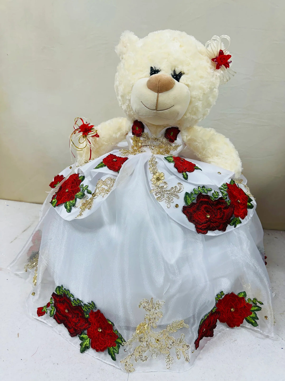 Teddy bear Quincenera Doll charro-1