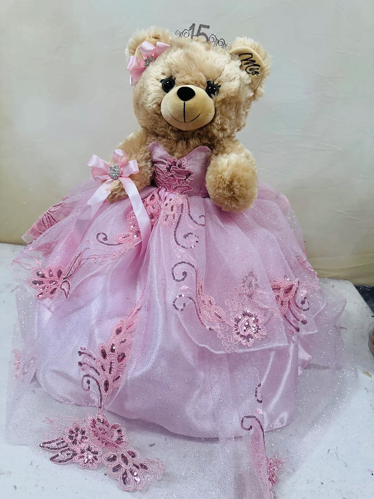 Teddy bear Quincenera Doll 160